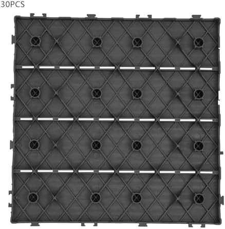 30 Pack Interlocking Deck Tiles 11.8"x11.8" Interlocking Patio Deck Tiles - Image 3