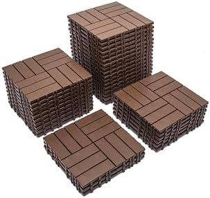 68 Interlocking Deck Tiles, 11.42"x11.42" Patio Tiles - Image 3