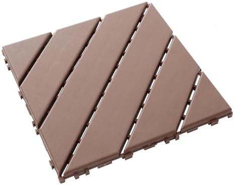 44 Pack Plastic Interlocking Patio Deck Tiles Waterproof All Weather by Unknown