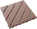 44 Pack Plastic Interlocking Patio Deck Tiles Waterproof All Weather by Unknown