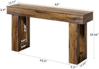 LITTLE TREE 63 Inches Long Sofa Table, Industrial Console Table - Image 2