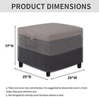 Easy-Going Heavy Duty Outdoor Ottoman Cover - Image 2
