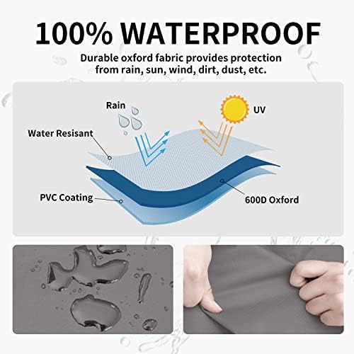 Easy-Going Heavy Duty Outdoor Bench Couch Cover, 104Wx32.5Dx33H inch - Image 3