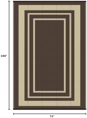 GENIMO Outdoor Rug, Waterproof Plastic Rugs - Image 2