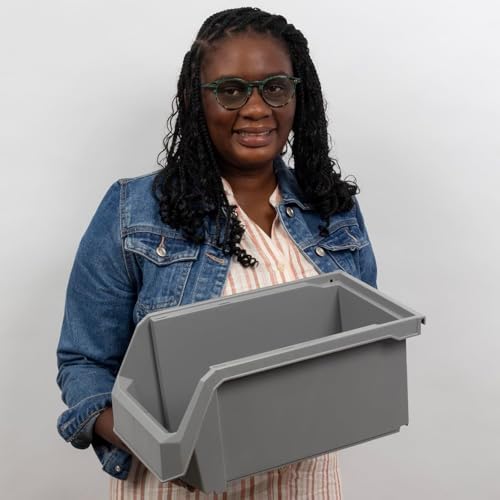 ReadySpace Large Stackable Plastic Storage Bins - Image 2