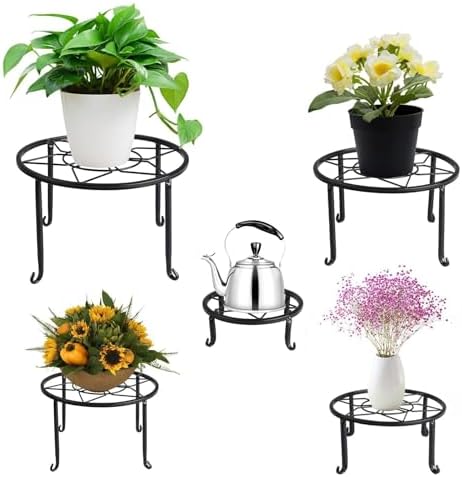 5 Pack Metal Plant Stand, Heavy Duty Plant Stands - Image 6