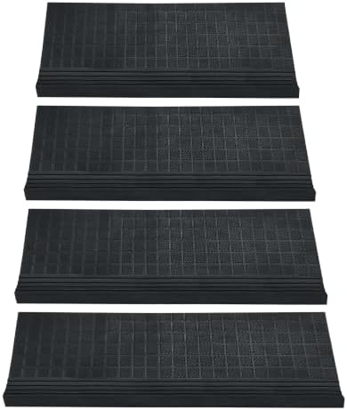 Stair Treads — 4 Pack 10x30 inch Summit Grip Rubber Stair Mats - Image 4
