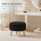 Simple Deluxe 13" Round Storage Ottoman - Image 5