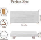 Wood Bathroom Tray Farmhouse Decor Kitchen Soap Holder, 8.7" X 3.6" White - Image 5