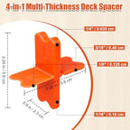 4 Pcs ABS Deck Spacer Tool - Image 2