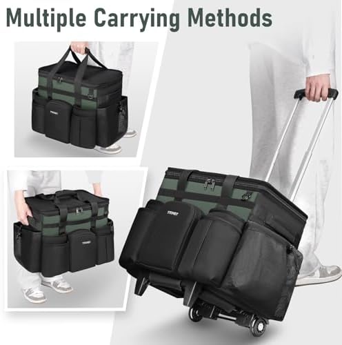 Ytonet Cleaning Caddy with Wheels, Extra Large Rolling Cleaning Caddy Bag - Image 6