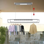 Electric Retractable Airing Rack Gray, Ceiling Clothesline 77lbs Load, Ceiling - Image 4