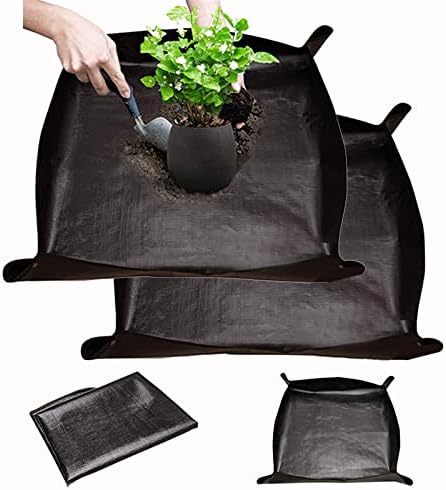 BIUWING 2PCS 39.4" x 39.4" Large Plant Repotting Mat Waterproof Transplanting by BIUWING