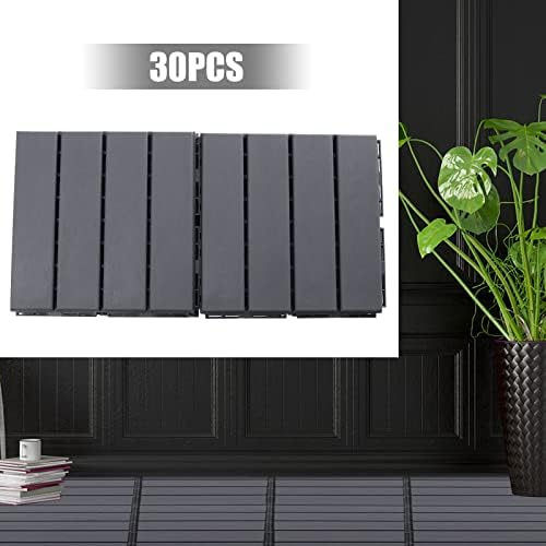 30PC Interlocking Deck Tiles, Waterproof Indoors Outdoor Flooring Tiles - Image 6