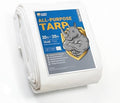GUARD SHIELD Heavy Duty Tarp 20x20 Feet White Multi Purpose Thick Waterproof by GUARDSHIELD