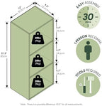 Furinno LUDER Book Shelf, 3-Cube Bookshelf, Bookcase - Image 4