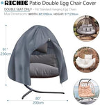 【Upgraded】RICHIE 90”x78” Patio Egg Chair Covers Waterproof & UV Resistant - Image 2