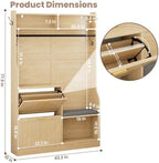 78" Modern Rustic Hall Tree - Image 2