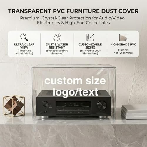 Custom Fit Clear PVC Dust Cover, Made to Measure Size - Image 4
