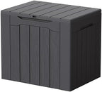 Devoko 29 Gallon Deck Box, Waterproof Resin Outdoor Storage Box by DEVOKO