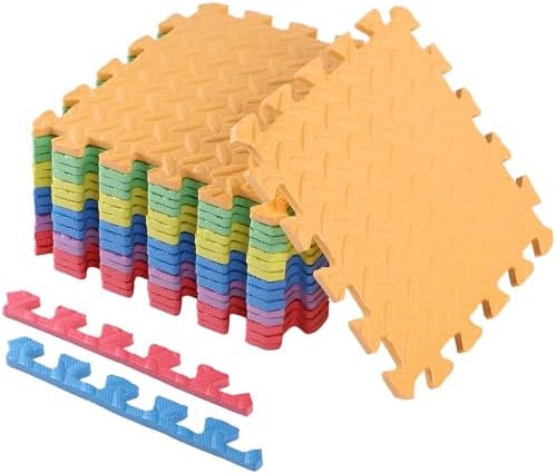 Shihanee 16 Foam Floor Interlocking Tiles, 11.8 x 11.8 Inch by Shihanee