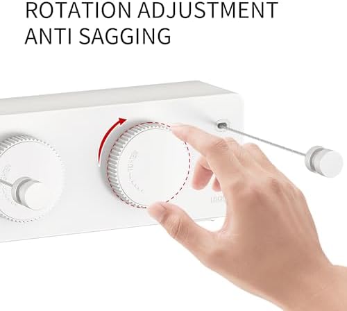 JOOM Retractable Clothesline Indoor, Dual 2 x 13.8 FT Clothes Lines - Image 3