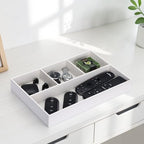 GORESE Faux Leather Valet Tray, Stackable Jewelry Trays - Image 4