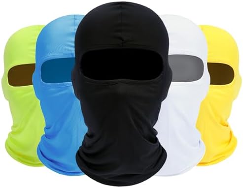 ROXUN Balaclava Ski Mask, 5 Pack Neck Gaiter Motorcycle Summer Cooling by Roxun