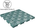 Pure Garden 30-Pack Polypropylene Interlocking Patio Deck Tiles - Image 3