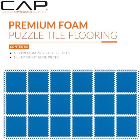 CAP Puzzle Exercise Mats | 1/2” Thick EVA Interlocking Foam Tiles - Image 2