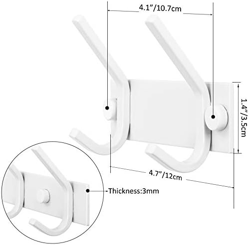 WEBI Coat Rack Wall Mounted, Coat Hooks Wall Mount, Coat Hanger Wall, Hook Rack - Image 3
