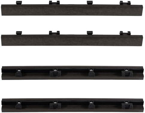 1 in. x 1 ft. Quick Deck Composite Deck Tile Straight Trim - Image 3