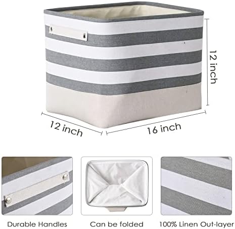 TheWarmHome Extra Large Cube Storage Bins Baskets - Image 6