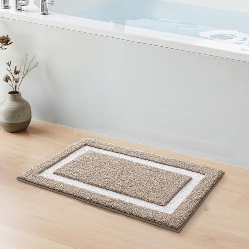 Color&Geometry Mini Bathroom Rugs 16x24, Extra Soft Absorbent Microfiber Bath - Image 4