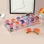 2 Pack Acrylic Sunglasses Organizer, 6 Slot Clear - Image 7