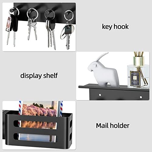 MKO Key Holder Wall Mount, Adhesive Key Hanger - Image 2