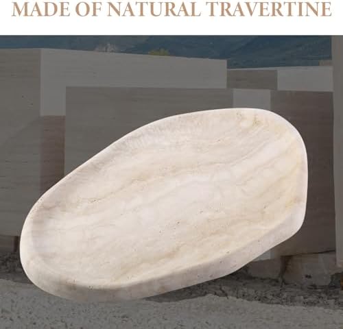 Koville Luxurious Natural Marble Vanity Tray, Cloud Shape Serving Stone Key Tray - Image 4