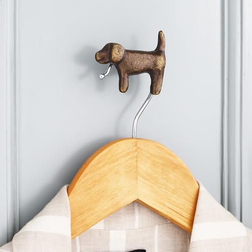 Indian Shelf Puppy Dog Wall Hooks Heavy Duty Iron Leash Key Holder 3 Pack - Image 4
