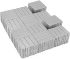 144 PCS Plastic Interlocking Deck Tiles by SkillMaid
