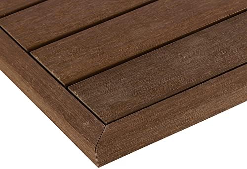 NewTechWood 1/12 ft. x 1 ft. Quick Deck Composite Deck Tile Outside Corner Trim by NewTechWood