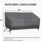 Easy-Going Heavy Duty Outdoor Bench Couch Cover, 80Wx37Dx33H inch - Image 6