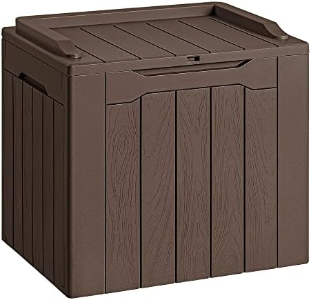 Devoko 30 Gallon Resin Deck Box Outdoor Indoor Waterproof Storage Box by DEVOKO