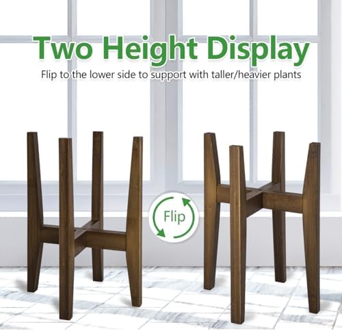 Rnined Plant Stand Indoor, Bamboo Plant Shelf, Adjustable Corner Plants Flower - Image 4