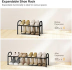 STO STO Expandable Shoe Organizer, 1-Tier Metal Shoe Rack - Image 4