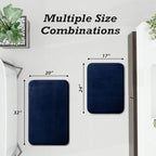 HUXMEYSON Bathroom Rugs Sets 2 Piece, Non-Slip & Quick Dry Bath Mat Set - Image 2