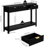 RUSTOWN Fluted Wood Console Table - Image 3
