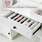 Velvet Sunglass Organizer Tray, Stackable Glasses Case - Image 5