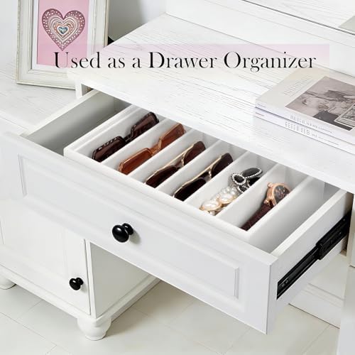 Velvet Sunglass Organizer Tray, Stackable Glasses Case - Image 5