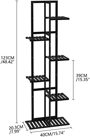 Laiensia Bamboo Plant Stand Rack 6 Tier, Indoor&Outdoor Planter Display Shelves - Image 5