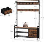 Lulive Coat Rack, 39.4” Hall Tree - Image 5